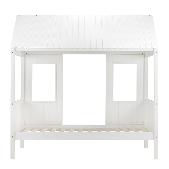 Treehouse Wooden Single Bed In White_5