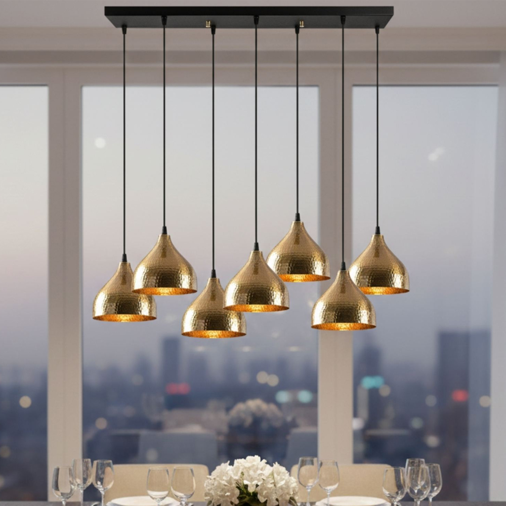 Trendline 7 Light Metal Ceiling Pendant Light in Vintage
