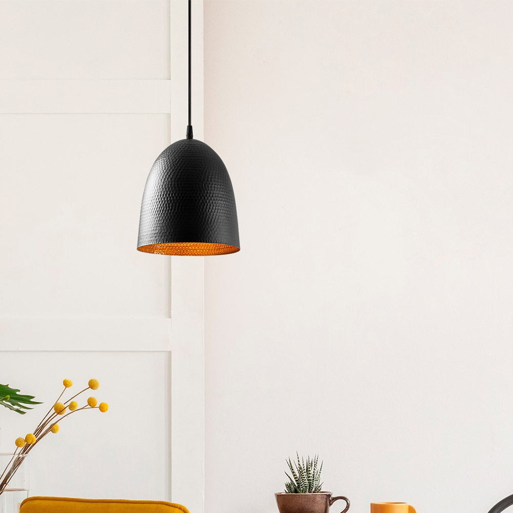 Trendline Large Metal Ceiling Pendant Light in Black