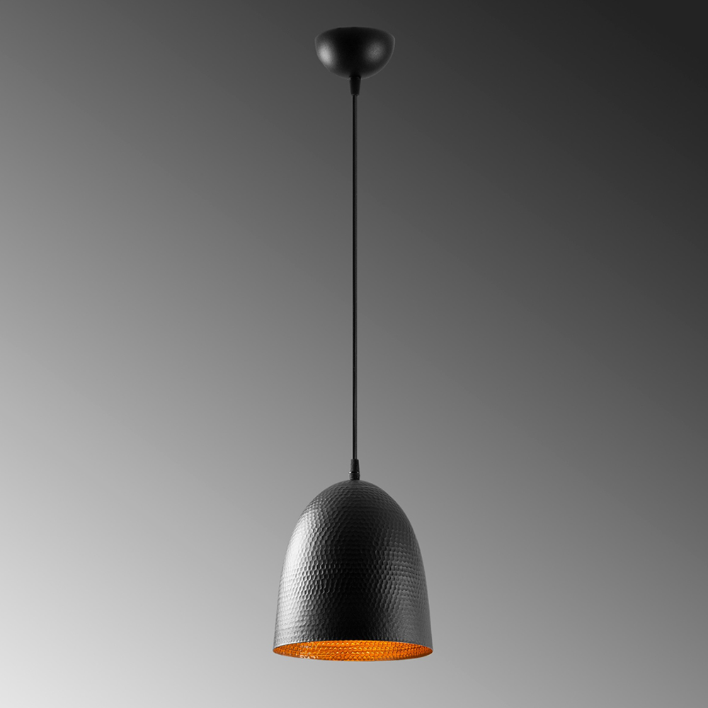 Trendline Large Metal Ceiling Pendant Light in Black