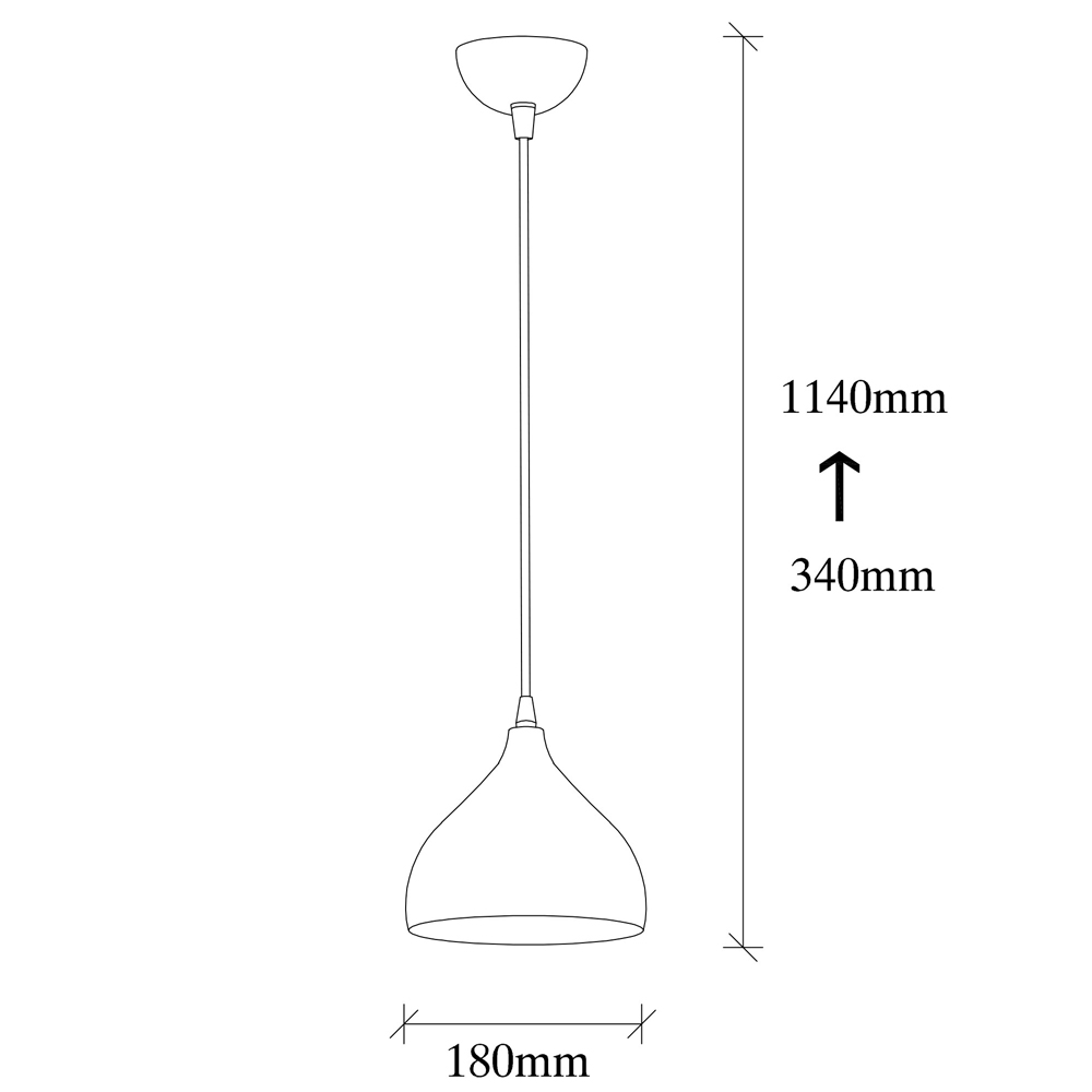 Trendline Metal Ceiling Pendant Light in Silver