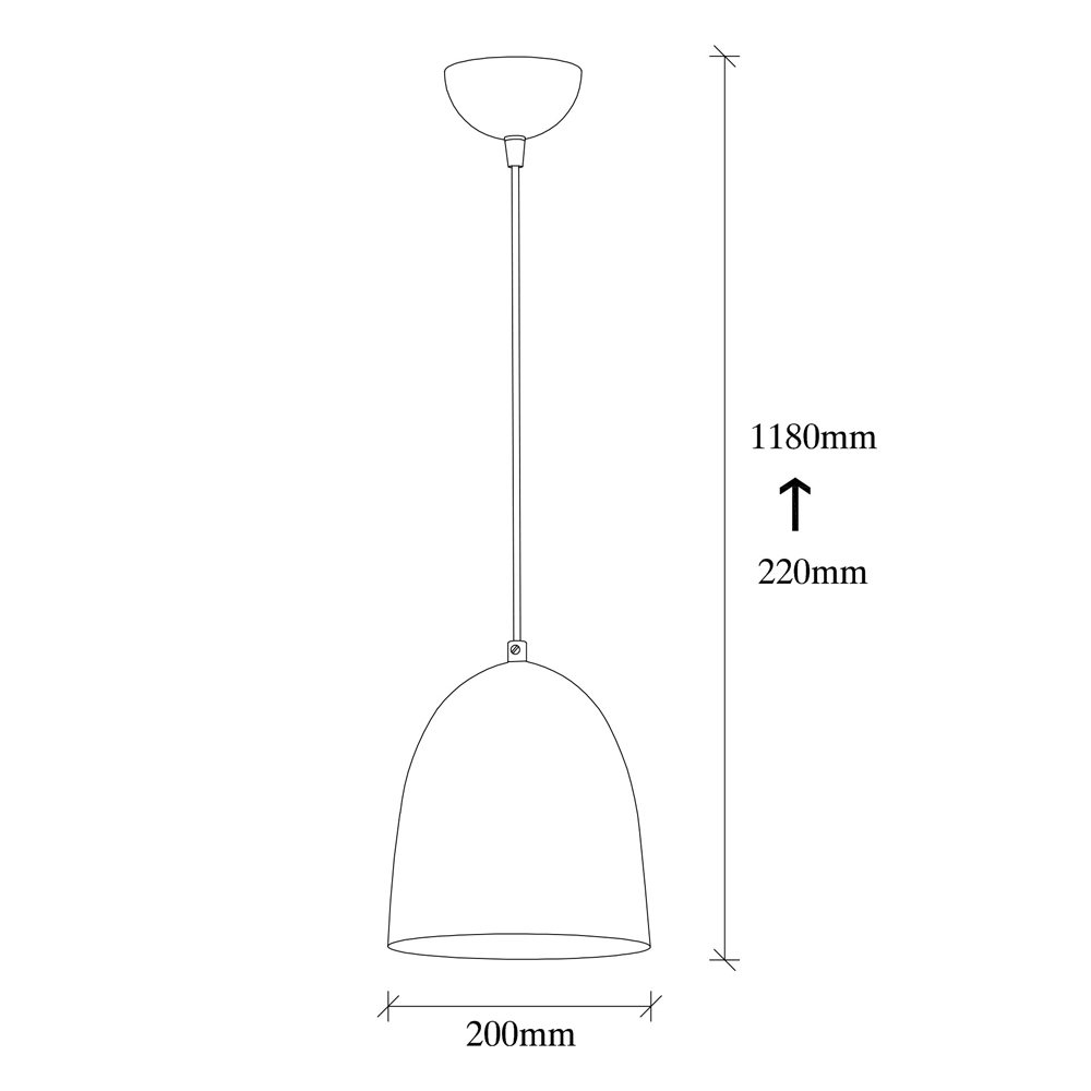 Trendline Metal Ceiling Pendant Light in Vintage