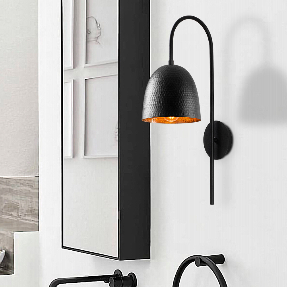 Trendline Metal Wall Light in Black