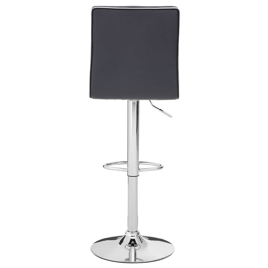 Treno Grey Faux Leather Gas Lift Bar Stools In Pair_5