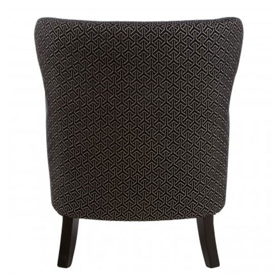 Trento Upholstered Fabric Armchair In Black_4