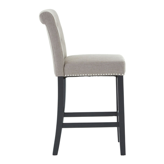 Trento Upholstered Natural Fabric Bar Chairs In A Pair_4