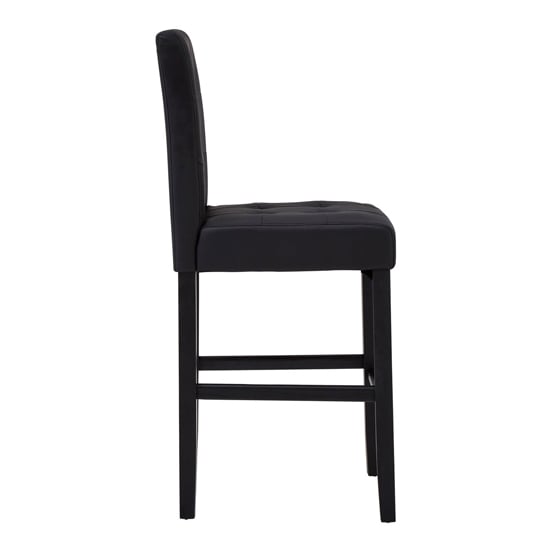 Trento Upholstered Faux Leather Bar Chair In Black_3