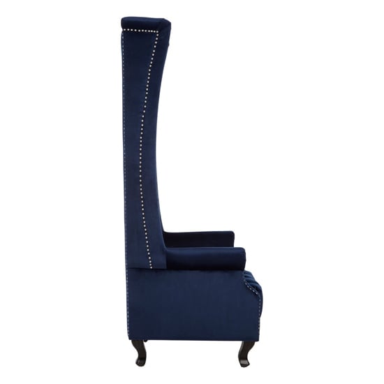 Trento Tall Upholstered Velvet Porter Chair In Midnight Blue_2