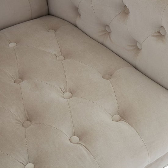 Trento Upholstered Velvet 2 Seater Sofa In Light Camel_4