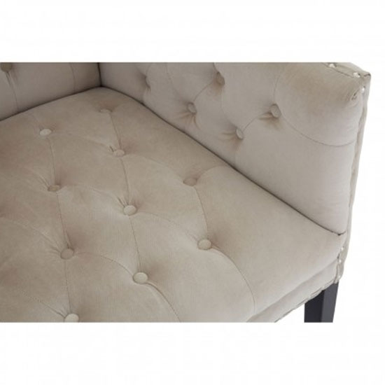 Trento Upholstered Velvet 2 Seater Sofa In Light Camel_5