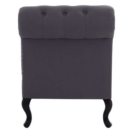 Trento Chaise Lounge Right Arm In Grey Linen With Stud Details_3