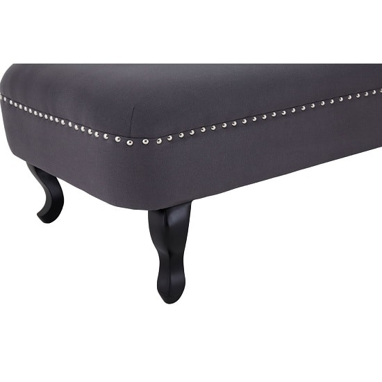 Trento Upholstered Velvet Lounge Chaise In Grey_4