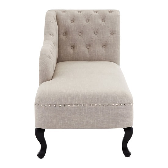 Trento Chaise Lounge Right Arm In Natural Linen And Stud Details_2