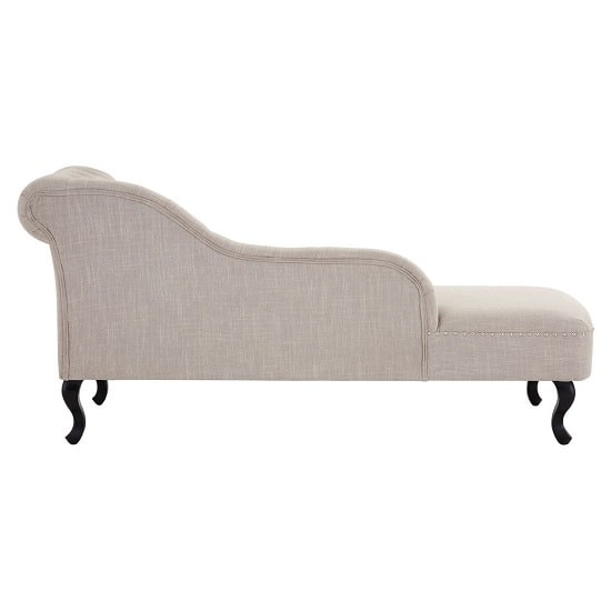 Trento Chaise Lounge Right Arm In Natural Linen And Stud Details_3