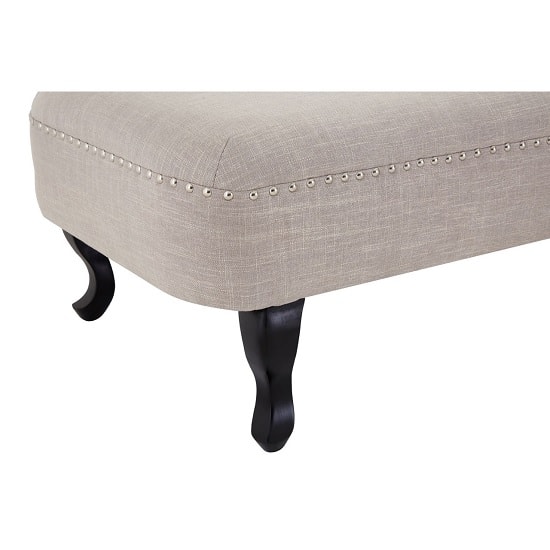 Trento Chaise Lounge Right Arm In Natural Linen And Stud Details_5