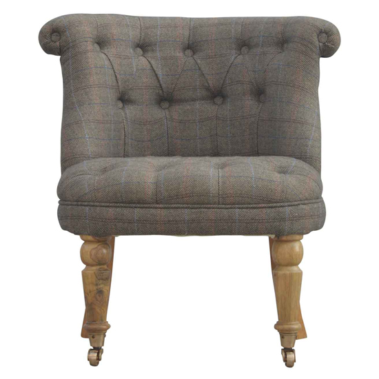 Trenton Fabric Upholstered Accent Chair In Petite Multi Tweed_2