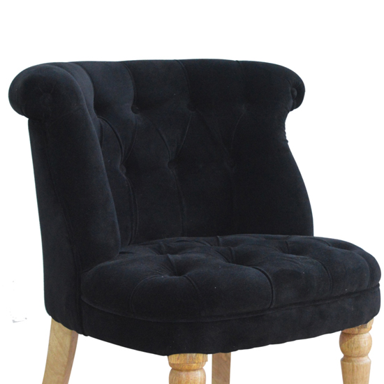 Trenton Velvet Upholstered Accent Chair In Black_3