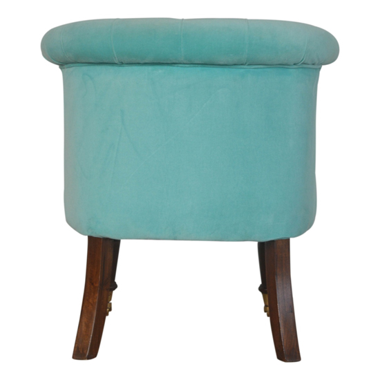Trenton Velvet Upholstered Accent Chair In Turquoise_5