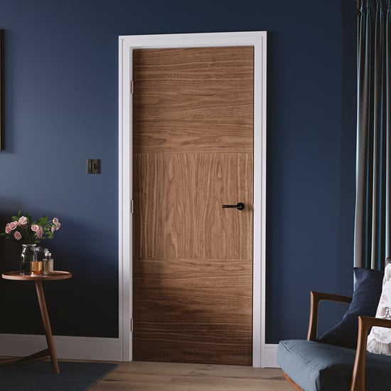 Photo of Tres fresno 1981mm x 686mm fire proof internal door in walnut