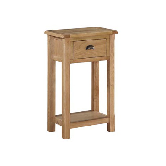 Trevino Console Table In Oak with 1 Drawer_2