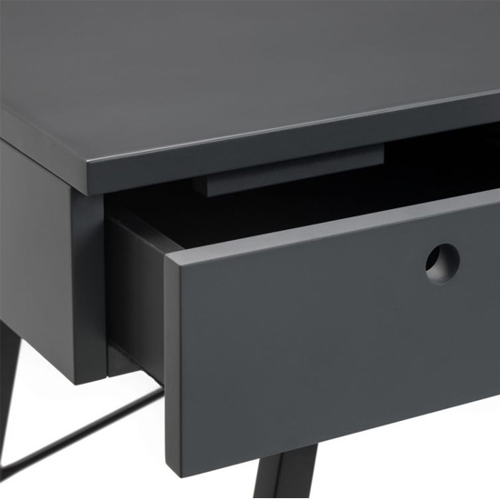 Taliessa Wooden Laptop Desk In Grey