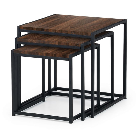 Tacita Set Of 3 Nesting Tables In Walnut
