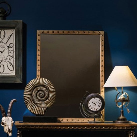 Tribes Rectangular Wall Bedroom Mirror In Natural Frame