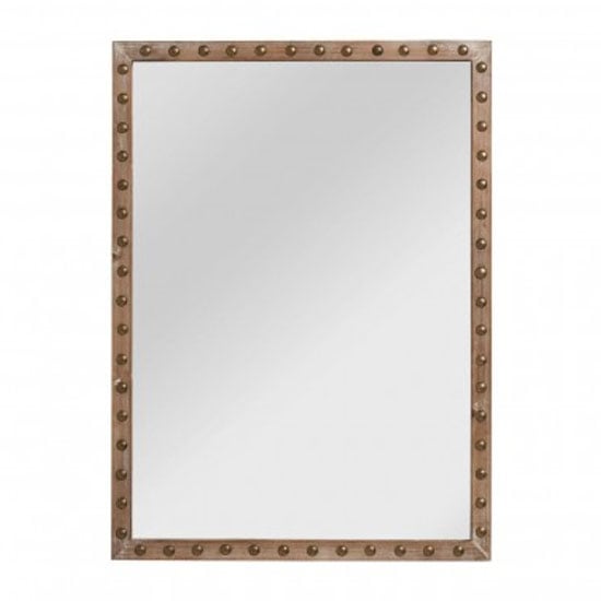Tribes Rectangular Wall Bedroom Mirror In Natural Frame_1