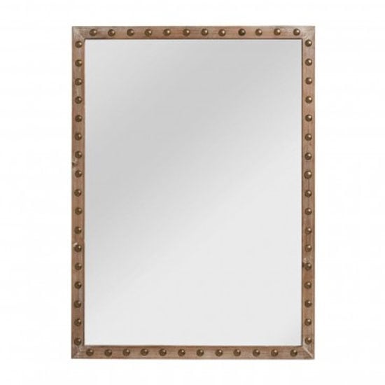Read more about Tribes rectangular wall bedroom mirror in natural frame