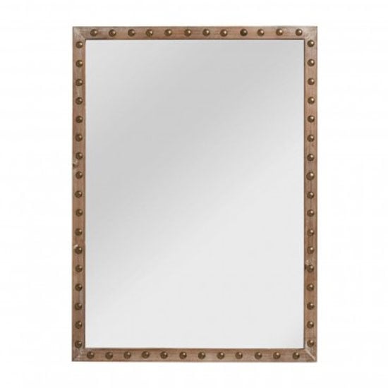 Read more about Tribes rectangular wall bedroom mirror in natural frame