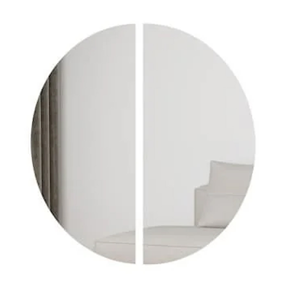 Trier Small Bedroom Wall Mirror In Clear And LED