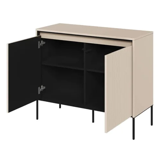 Trier Wooden Sideboard With 2 Doors In Beige