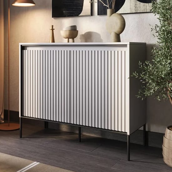 Read more about Trier wooden sideboard with 2 doors in matt grey