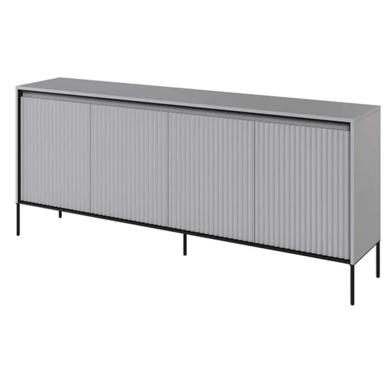 Read more about Trier wooden sideboard with 4 doors in matt grey