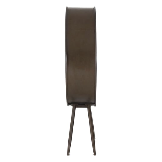 Trigona Natural Wooden Bookcase With Black Metal Frame