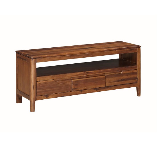 Trimble Large Wooden TV Stand In Rich Acacia Finish Furniture in Fashion