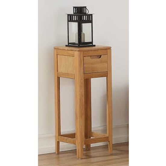 Photo of Trimble wooden end table in oak