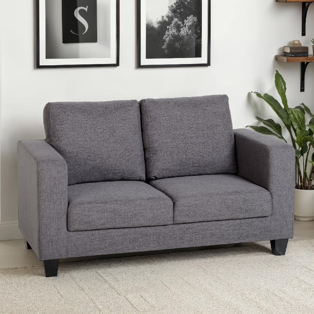 Read more about Trinkal fabric 2 seater sofa in grey