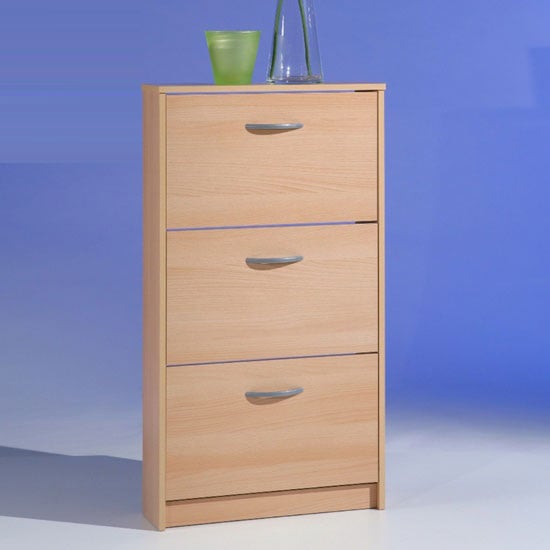 triple shoe cabinet beech - 6 Advantages Of Having A Shoe Storage Cabinet In Pine