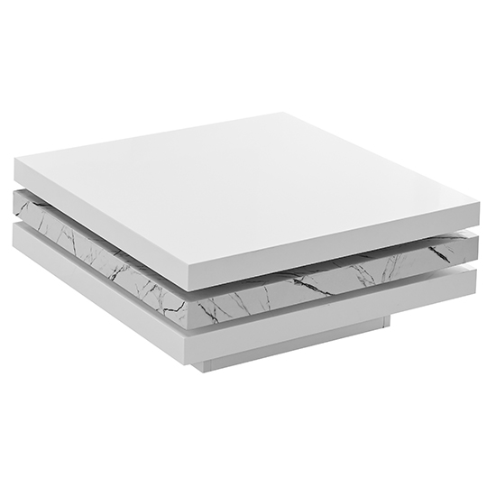 Triplo Square Rotating Coffee Table In Vida Marble Effect_3