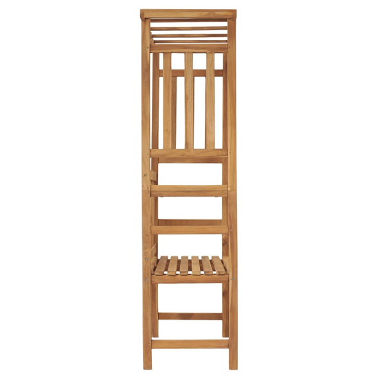 Trisha Wooden Garden Seating Bench With Pergola In Natural