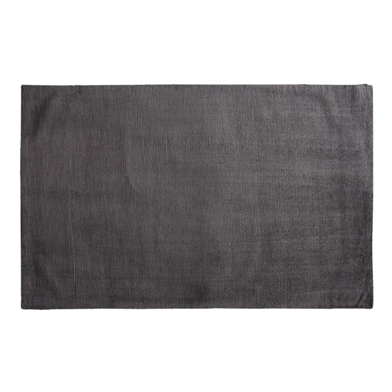 Trivago Extra Large Fabric Upholstered Rug In Charcoal