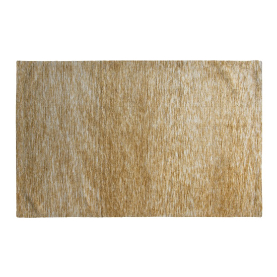 Trivago Large Fabric Upholstered Rug In Ochre