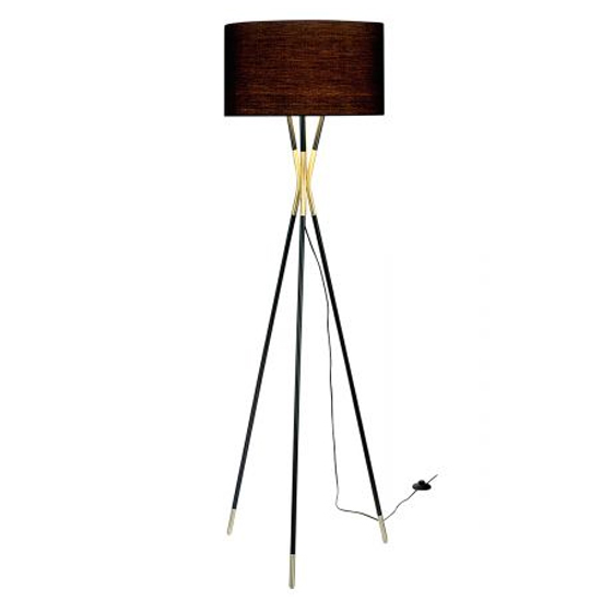 Trois Floor Lamp In Black And Gold_2