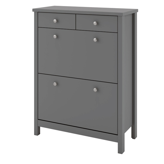 Tromso Shoe Storage In Grey With 4 Drawers FiF