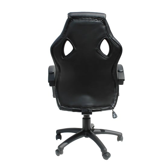 Dayton Faux Leather And Fabric Gaming Chair In Black_3
