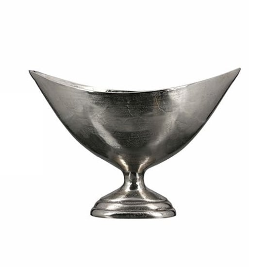 Product photograph of Trophy Aluminium Large Decorative Bowl In Antique Silver from Furniture in Fashion
