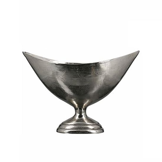 Product photograph of Trophy Aluminium Small Decorative Bowl In Antique Silver from Furniture in Fashion