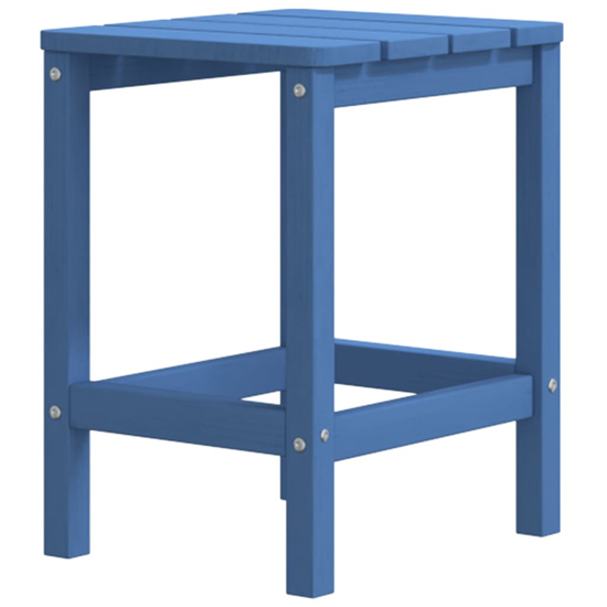 Troy Garden HDPE Armchair With Footstool And Table In Aqua Blue