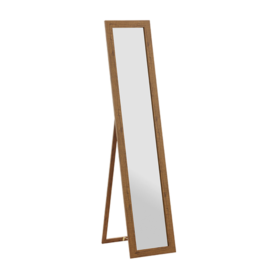 Truckee Floor Standing Cheval Mirror In Oak Frame